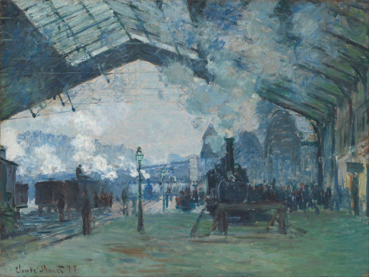 Claude Monet - Arrival of the Normandy Train, Gare Saint-Lazar