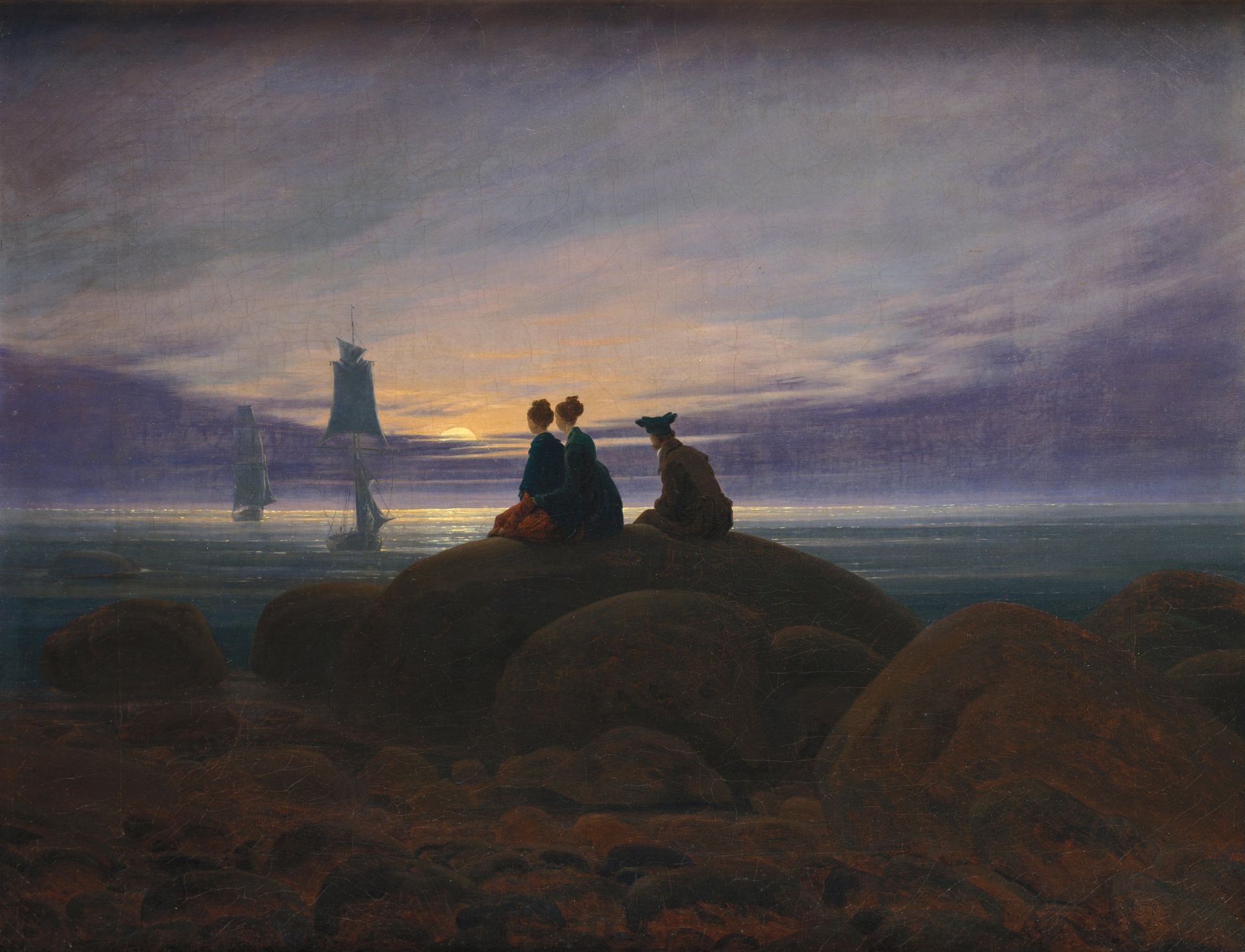 Moonrise over the Sea
    Caspar David Friedrich