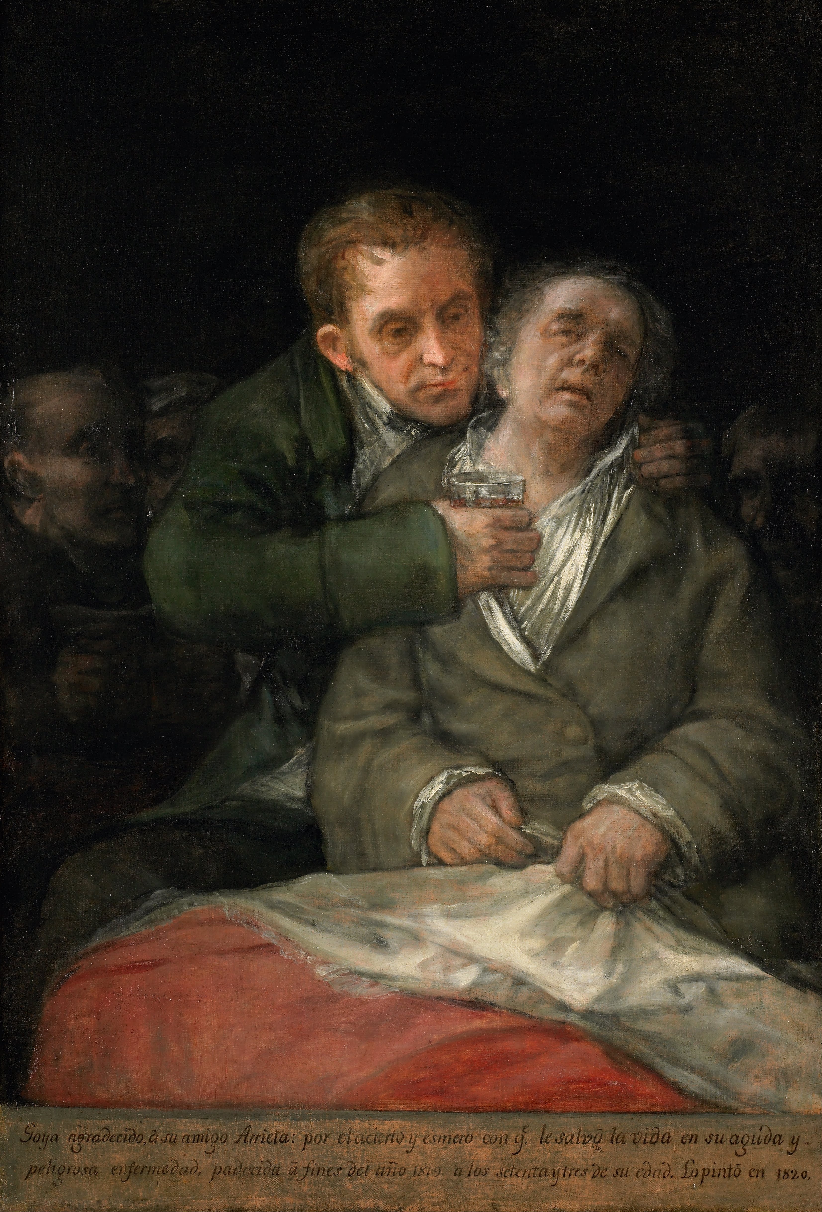 Self-Portrait with Dr. Arrieta - Francisco de Goya