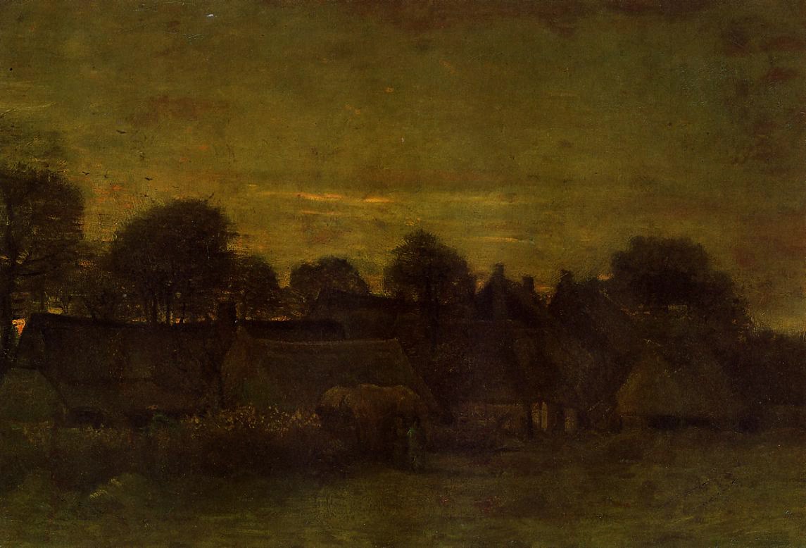 Van Gogh Village at Sunset